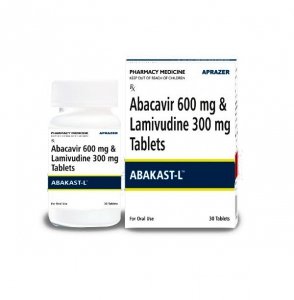 Abakast L (Abacavir 600mg + Lamivudine 300mg) Kivexa generic