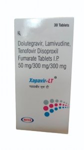 Xapavir LT (Tenofovir 300mg + Lamivudine 300mg + Dolutegravir 50mg)